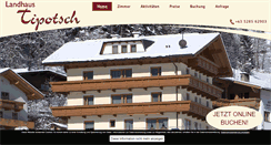 Desktop Screenshot of landhaus-tipotsch.at